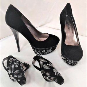 FAME by Lady Couture Rhinestone Stiletto Heel
